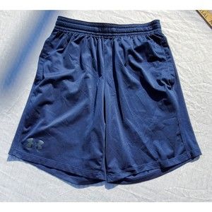 Under Armour Women's M Shorts Heat Gear Basket Ball Drawstring Navy